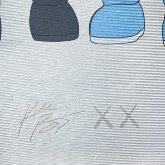 KAWS x Kobe x Lebron collab large non-slip R.I.P Kobe Lakers Rug. - Picture 3 of 3